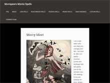 Tablet Screenshot of mysticspells.com